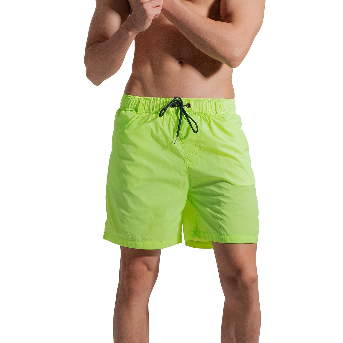 DESMIIT Men's Beach pants vacation travel quick drying 4-point Board Shorts Large swimsuit S8909