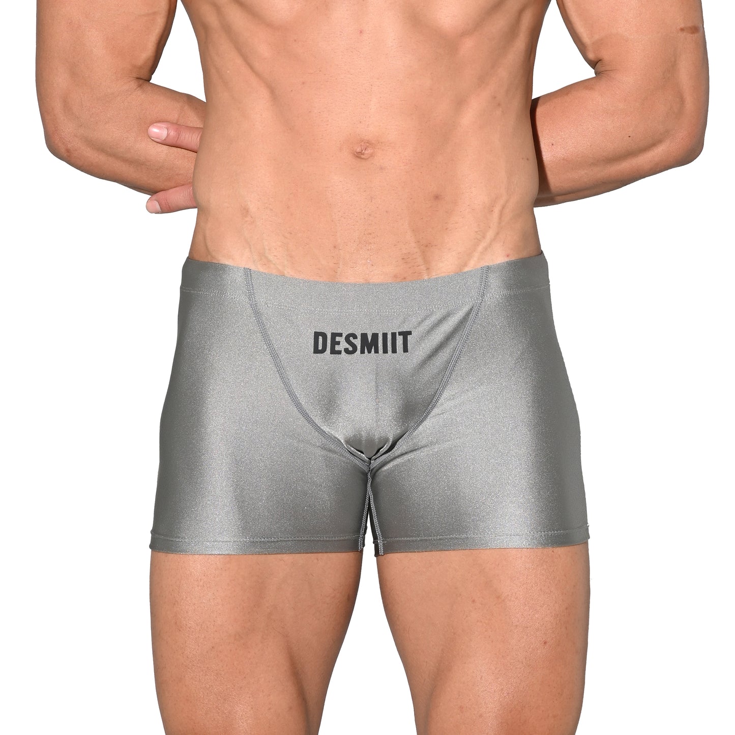Men's Quick-Drying Swimwear Stretchy Mesh-Lined Sporty Cup Swim Trunks S4524