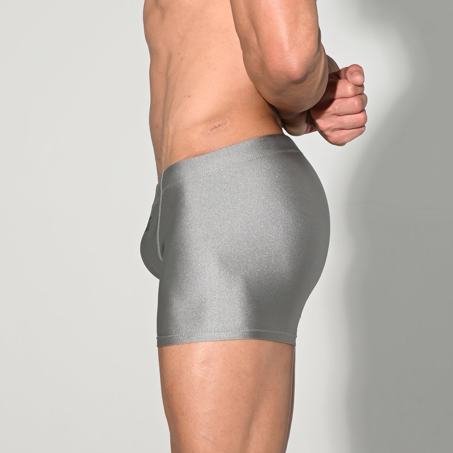 Men's Quick-Drying Swimwear Stretchy Mesh-Lined Sporty Cup Swim Trunks S4524