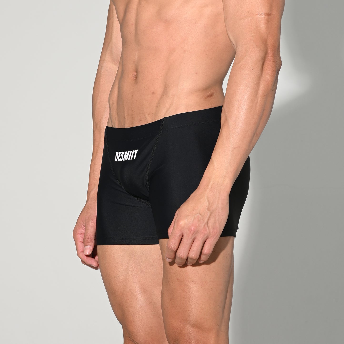 Men's Quick-Drying Swimwear Stretchy Mesh-Lined Sporty Cup Swim Trunks S4524