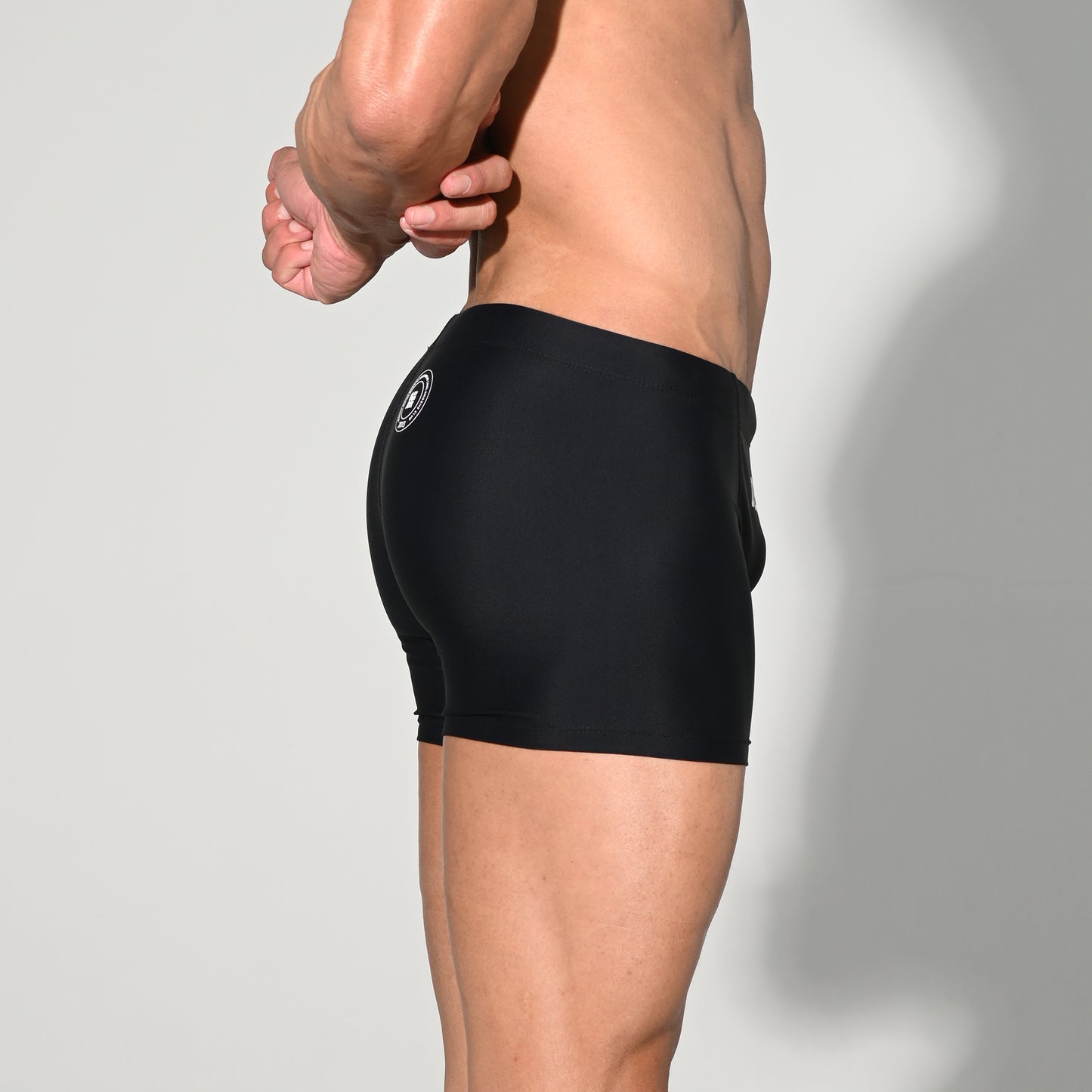 Men's Quick-Drying Swimwear Stretchy Mesh-Lined Sporty Cup Swim Trunks S4524