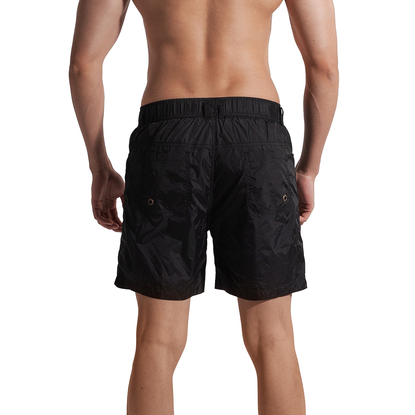 DESMIIT Men's Beach pants vacation travel quick drying 4-point Board Shorts Large swimsuit S8909