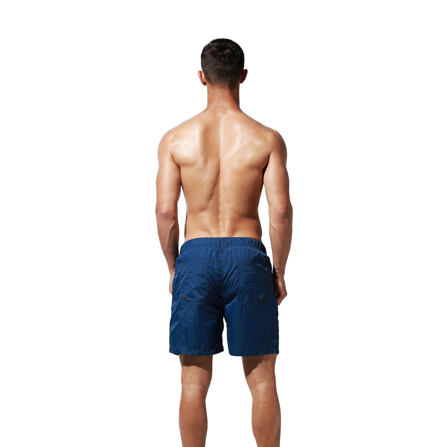 DESMIIT Men's Beach pants vacation travel quick drying 4-point Board Shorts Large swimsuit S8909