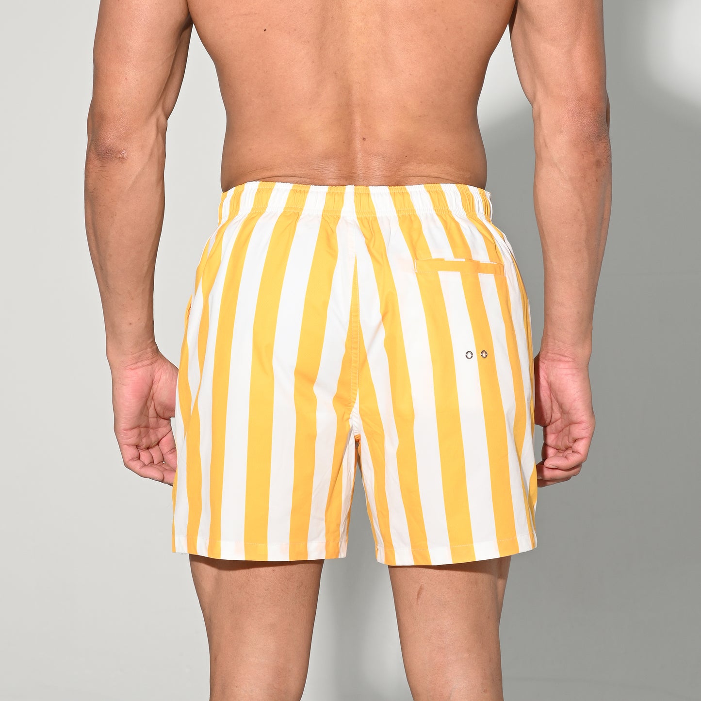 Fast Dry Men’s Drawstring Board Shorts Durable Beach Shorts Sports Swimwear with Pockets B3573