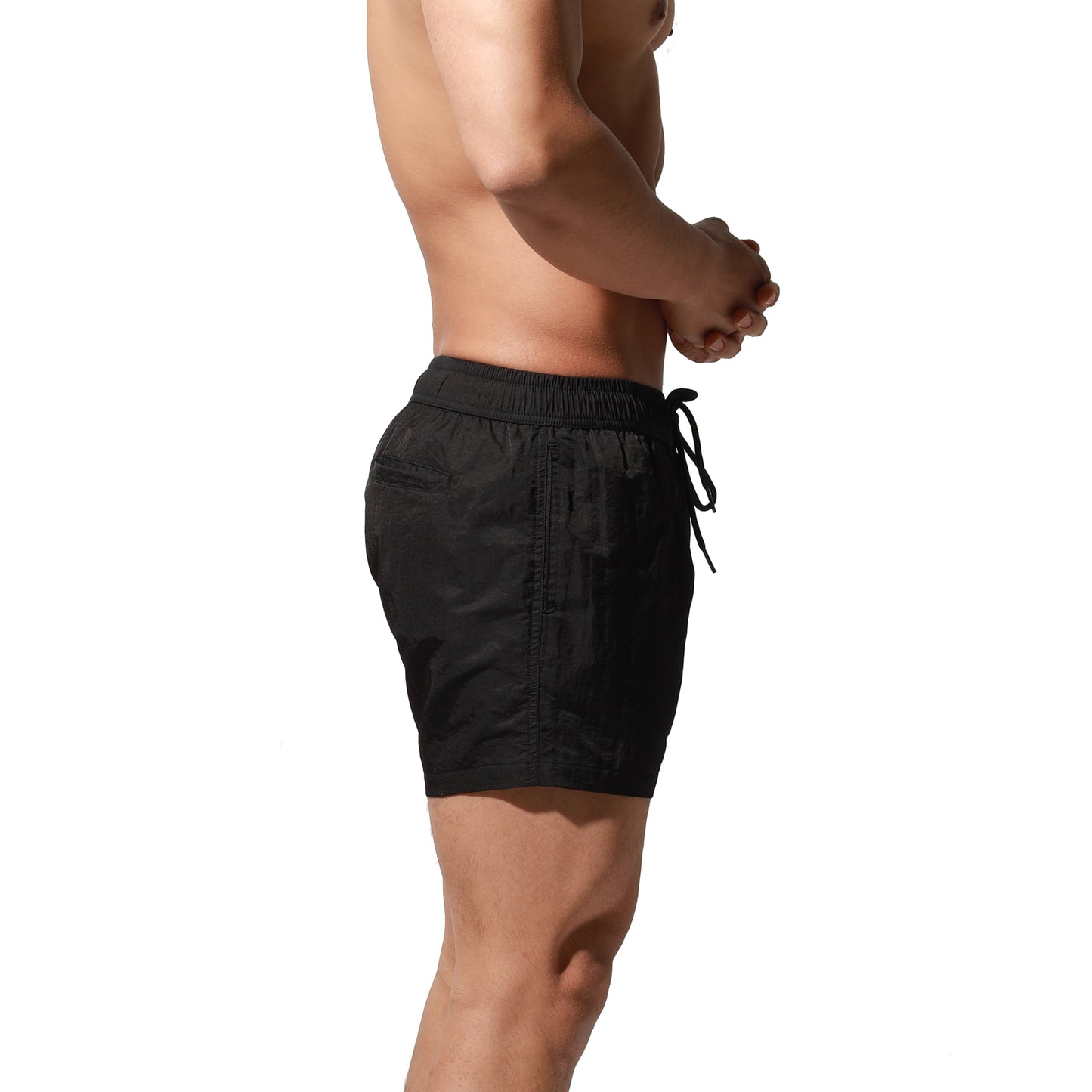 DESMIIT Men's Big Alphabet Quick-Dry Short Board Shorts Loose Trunks Comfort vacation surfing pants S6024