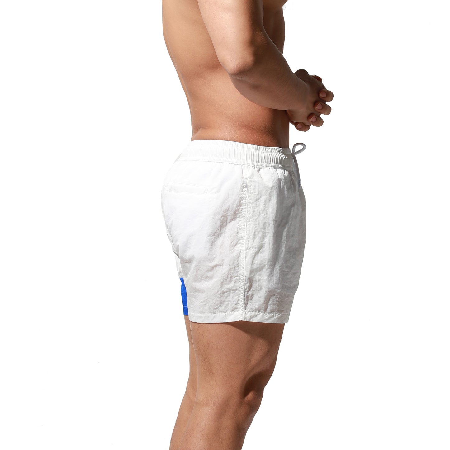 DESMIIT Men's Big Alphabet Quick-Dry Short Board Shorts Loose Trunks Comfort vacation surfing pants S6024