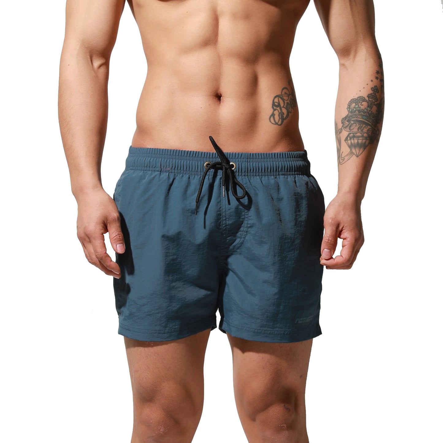 DESMIIT Men's Qucik-Dry Board Shorts Loose Swimming All-Day Comfort Surfing S6020