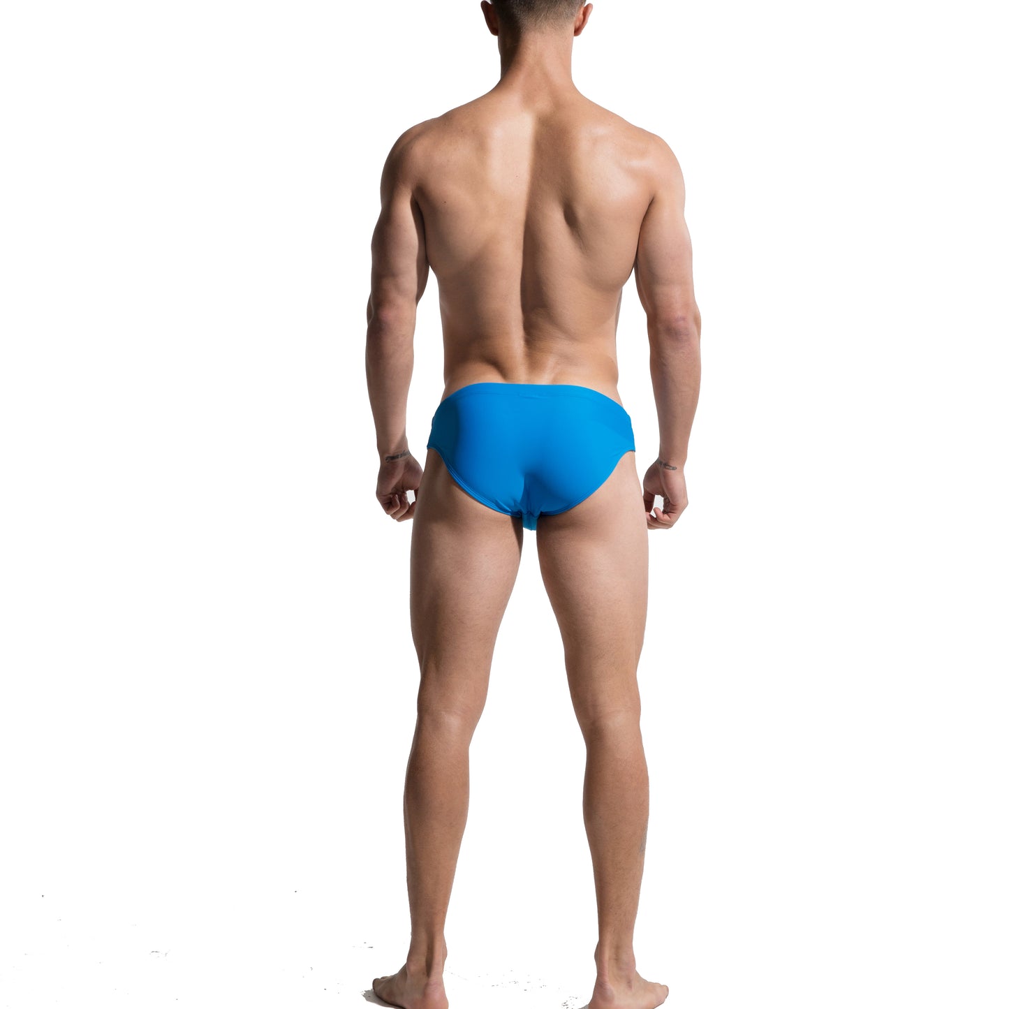 DESMIIIT Men's Triangle swimming briefs sexy convex anti embarrassment big summer Pad Swimwear S320