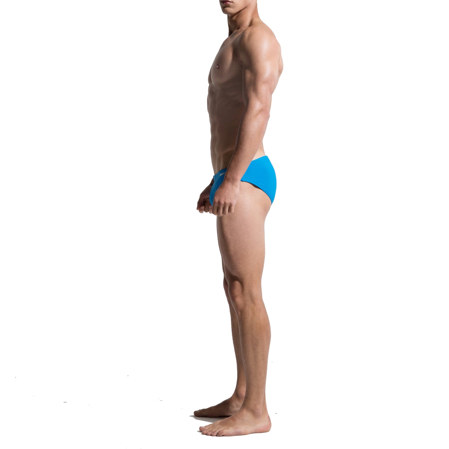 DESMIIIT Men's Triangle swimming briefs sexy convex anti embarrassment big summer Pad Swimwear S320