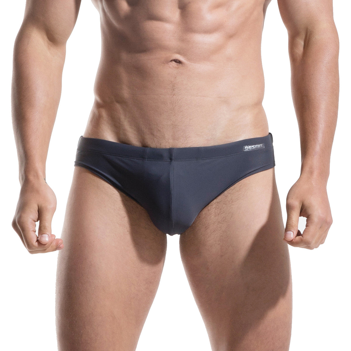 DESMIIIT Men's Triangle swimming briefs sexy convex anti embarrassment big summer Pad Swimwear S320