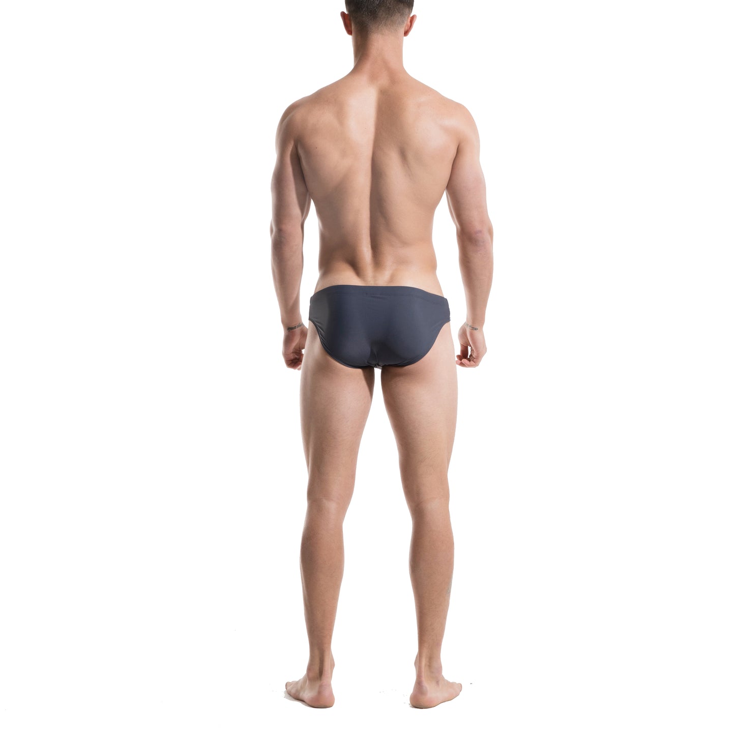 DESMIIIT Men's Triangle swimming briefs sexy convex anti embarrassment big summer Pad Swimwear S320