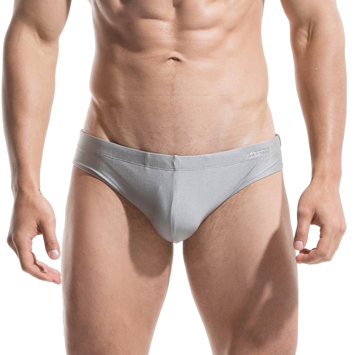 DESMIIIT Men's Triangle swimming briefs sexy convex anti embarrassment big summer Pad Swimwear S320