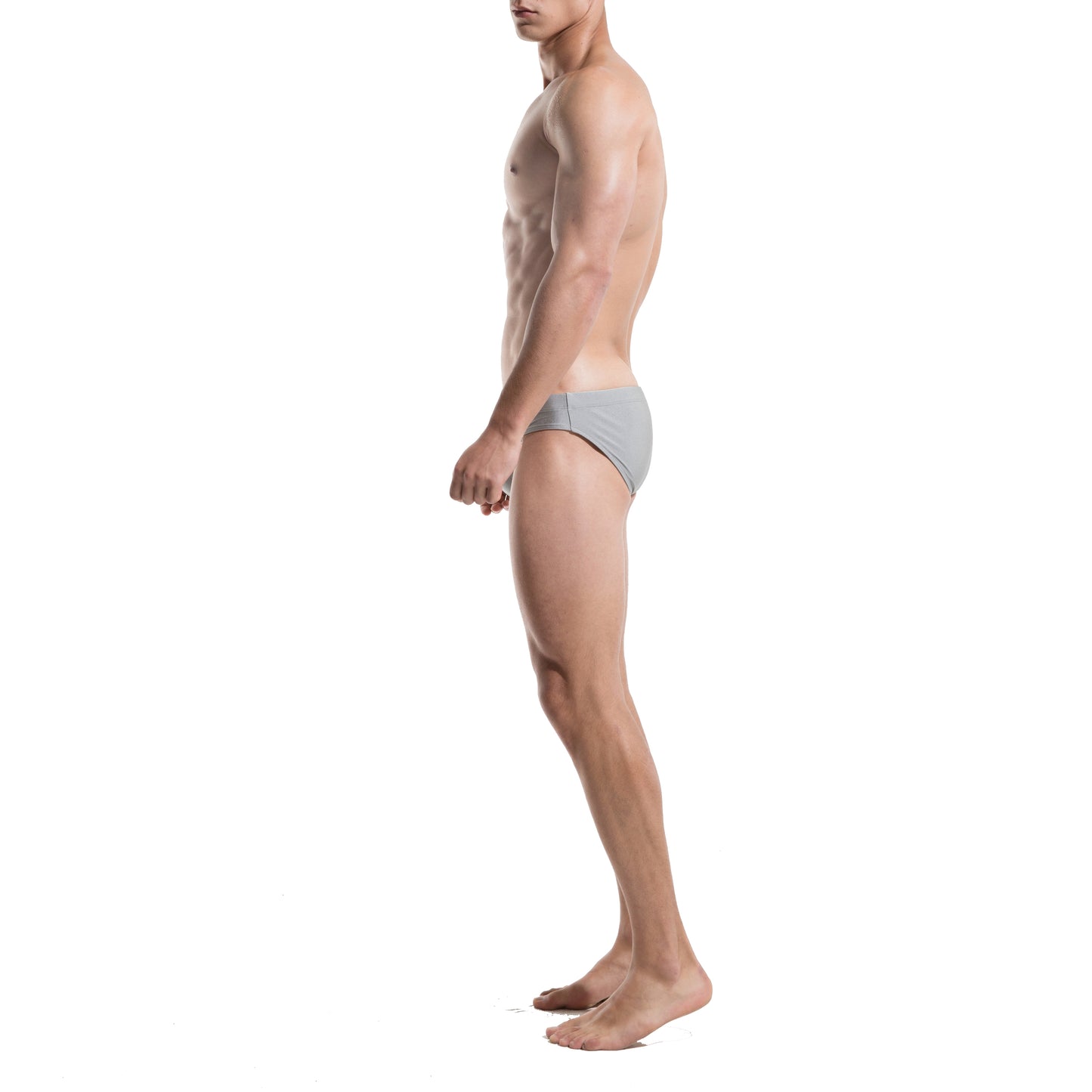 DESMIIIT Men's Triangle swimming briefs sexy convex anti embarrassment big summer Pad Swimwear S320