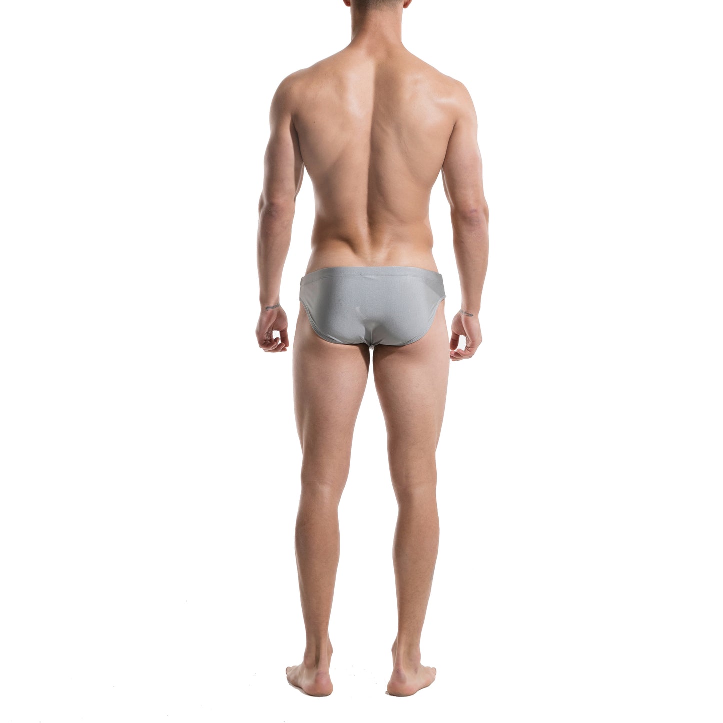 DESMIIIT Men's Triangle swimming briefs sexy convex anti embarrassment big summer Pad Swimwear S320