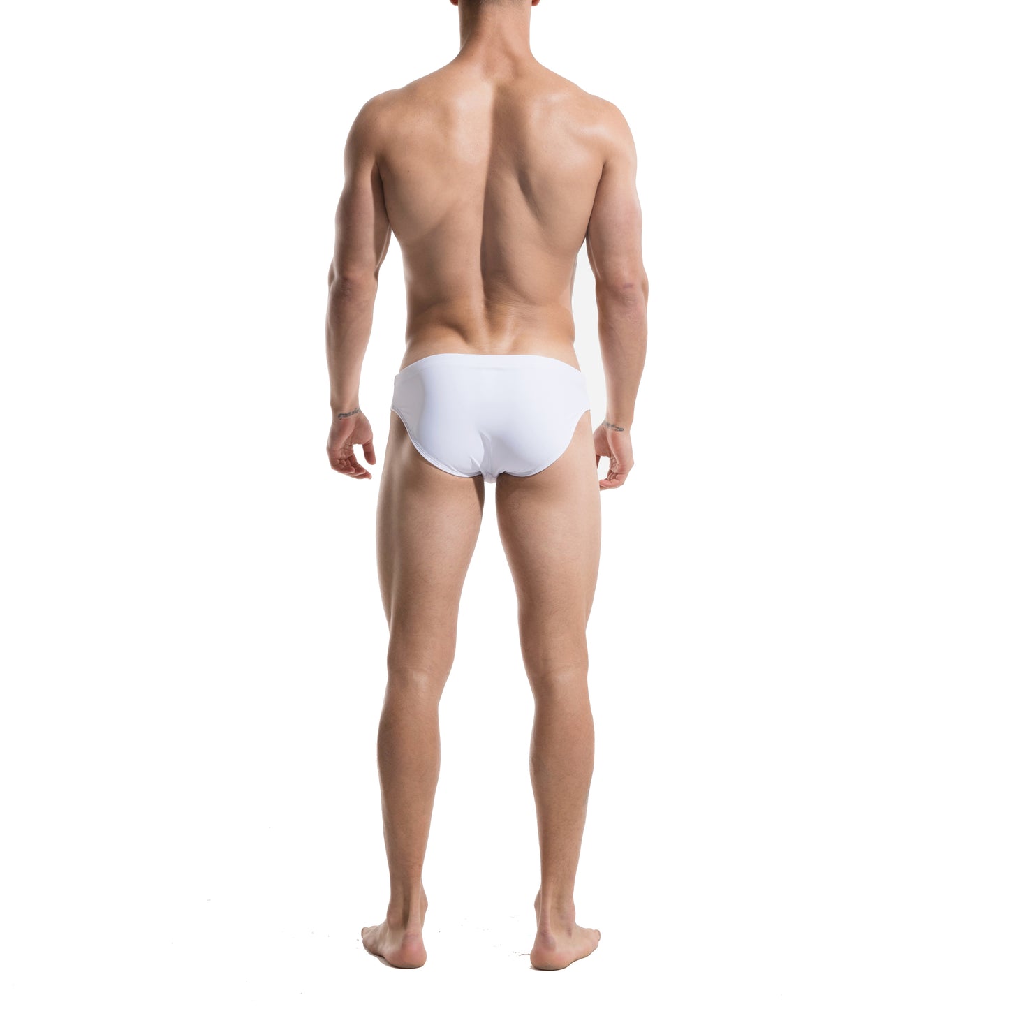 DESMIIIT Men's Triangle swimming briefs sexy convex anti embarrassment big summer Pad Swimwear S320