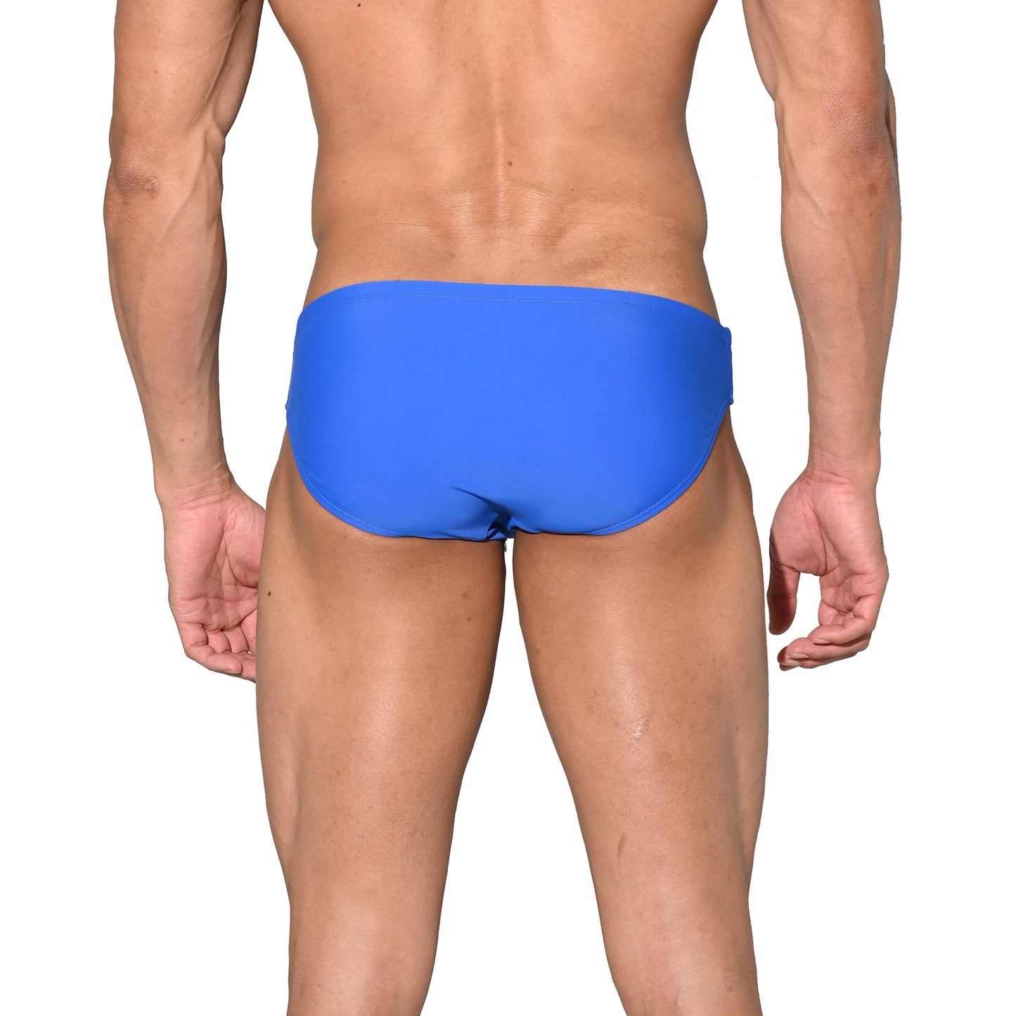 Men's Sporty Quick-Dry Swimwear Stretchy Lined Slim-fit Swim Briefs S3522