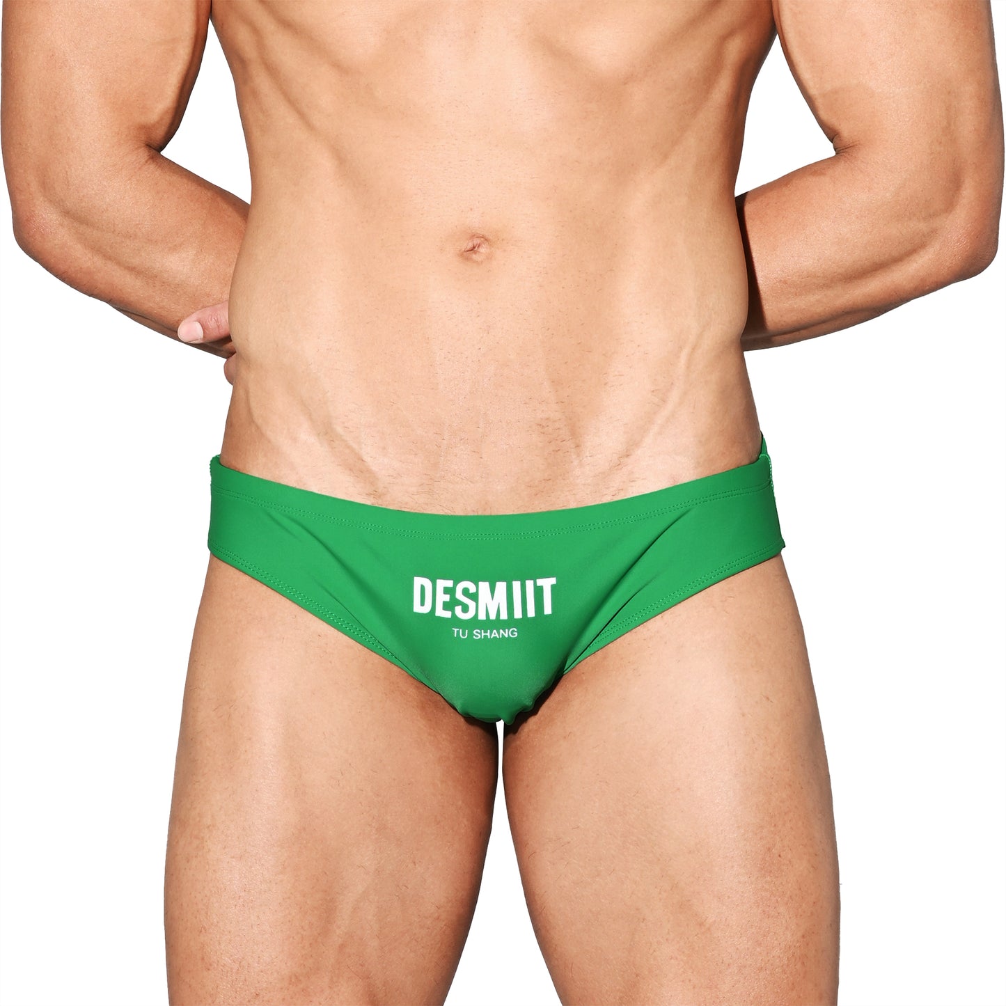 Men's Sporty Quick-Dry Swimwear Stretchy Lined Slim-fit Swim Briefs S3522
