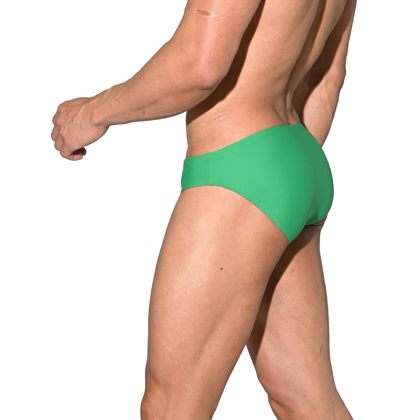 Men's Sporty Quick-Dry Swimwear Stretchy Lined Slim-fit Swim Briefs S3522