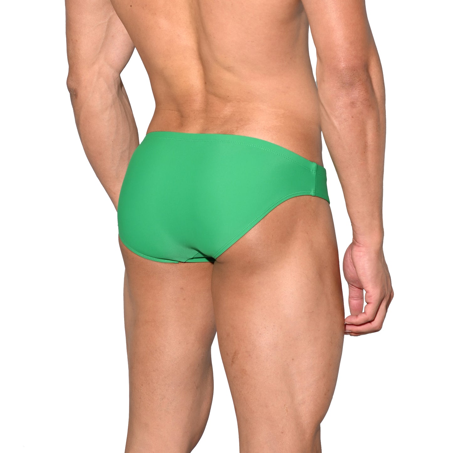 Men's Sporty Quick-Dry Swimwear Stretchy Lined Slim-fit Swim Briefs S3522
