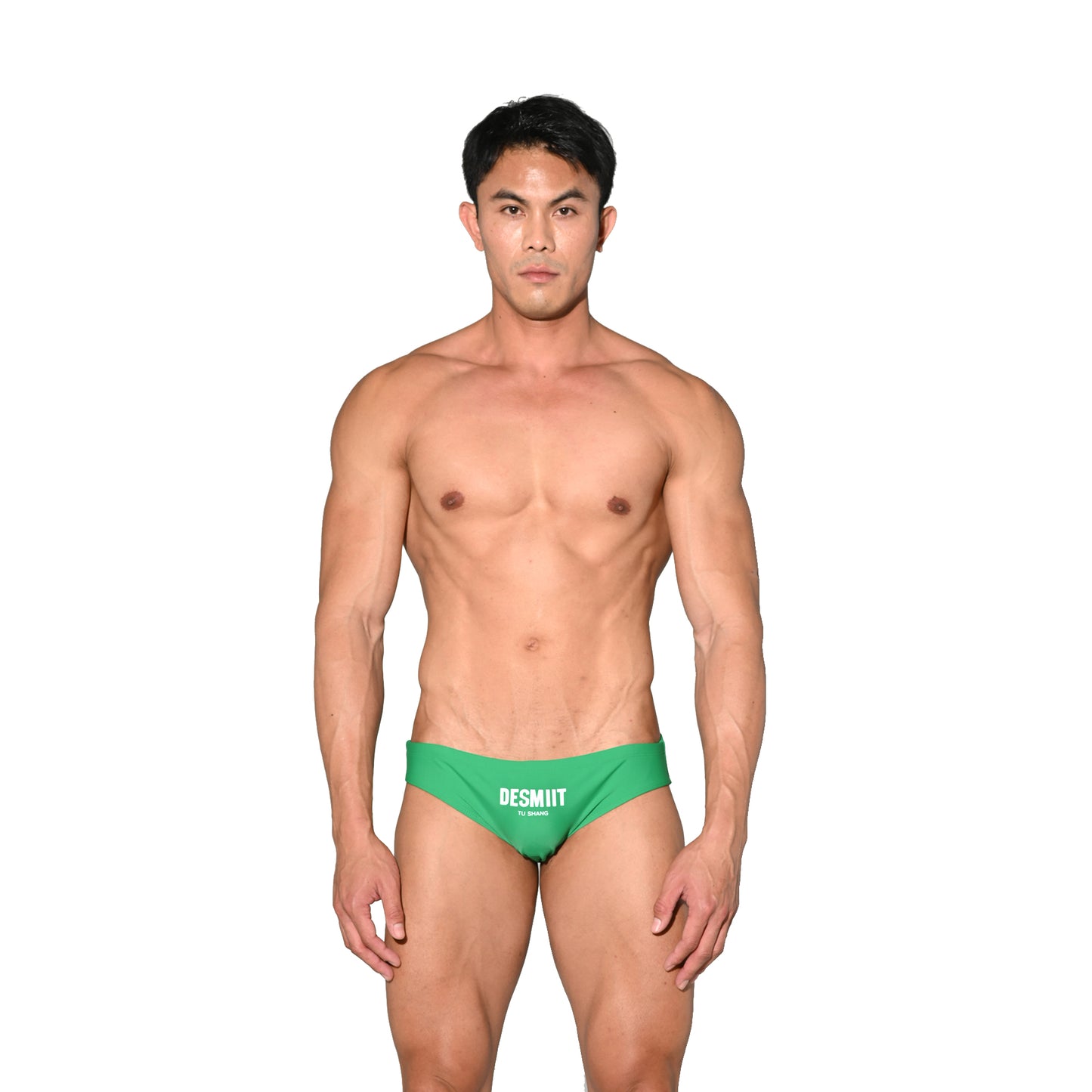 Men's Sporty Quick-Dry Swimwear Stretchy Lined Slim-fit Swim Briefs S3522