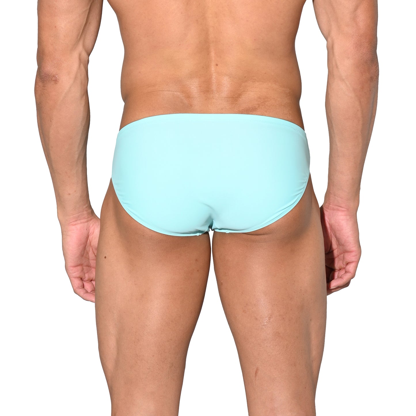 Men's Sporty Quick-Dry Swimwear Stretchy Lined Slim-fit Swim Briefs S3522