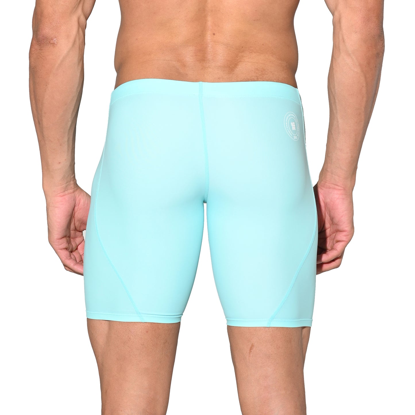 Men's Solid Drawstring Mid-Length Swim Trunks | Quick-Dry Shapewear Sports Swimwear S5525