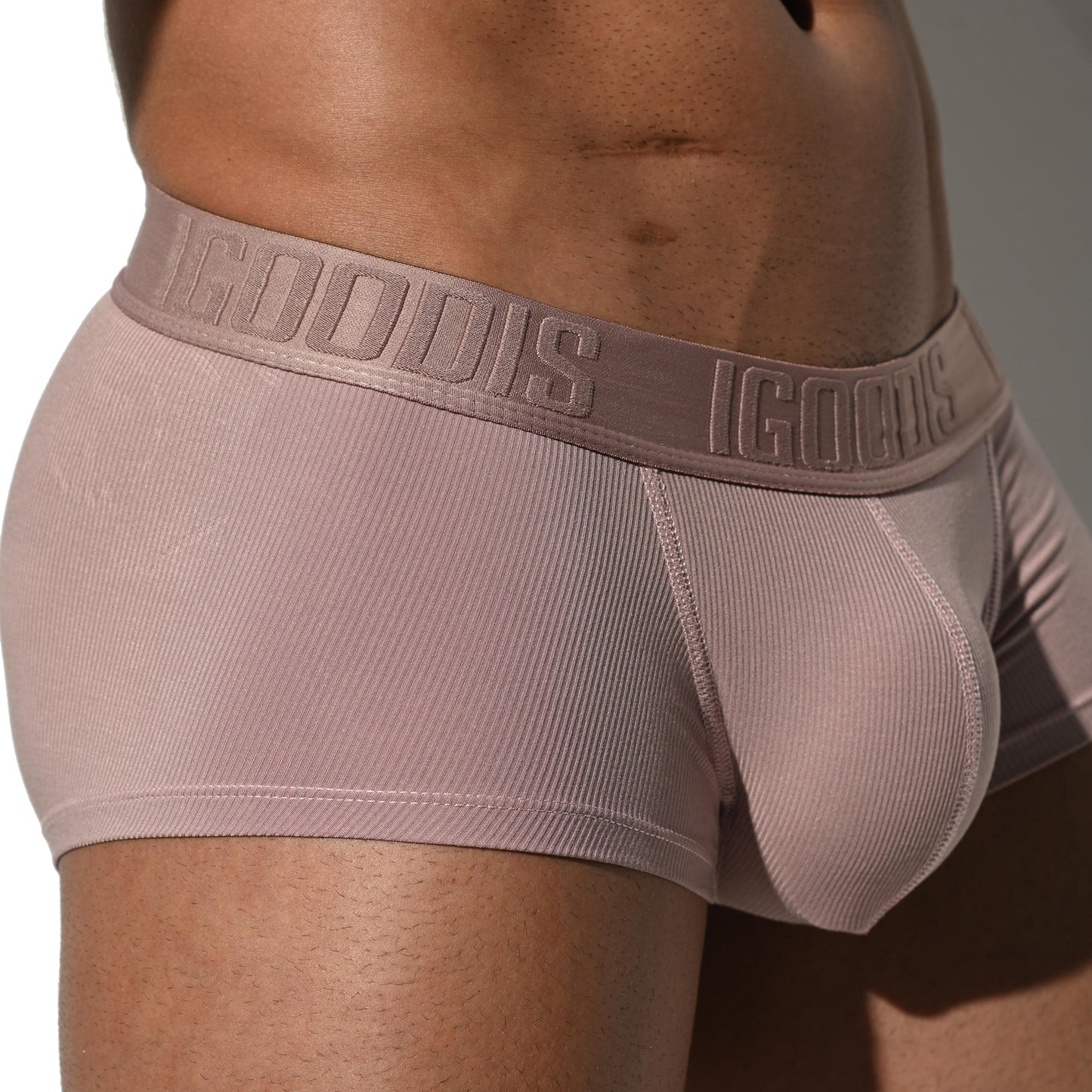 Men's Tagless Low Waist Boxer Briefs Soft Modal Elastic Underwear for Comfortable Fit U4106