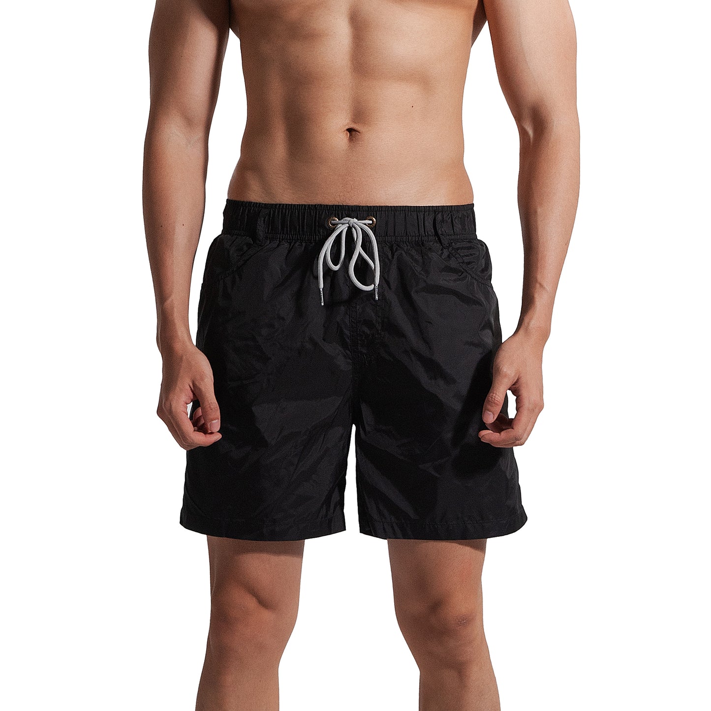 DESMIIT Men's Beach pants vacation travel quick drying 4-point Board Shorts Large swimsuit S8909