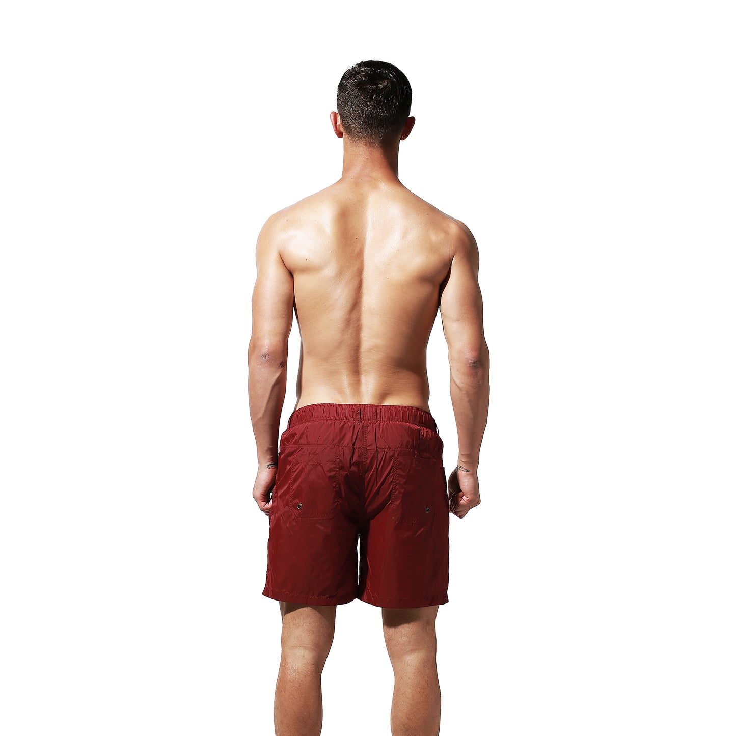 DESMIIT Men's Beach pants vacation travel quick drying 4-point Board Shorts Large swimsuit S8909