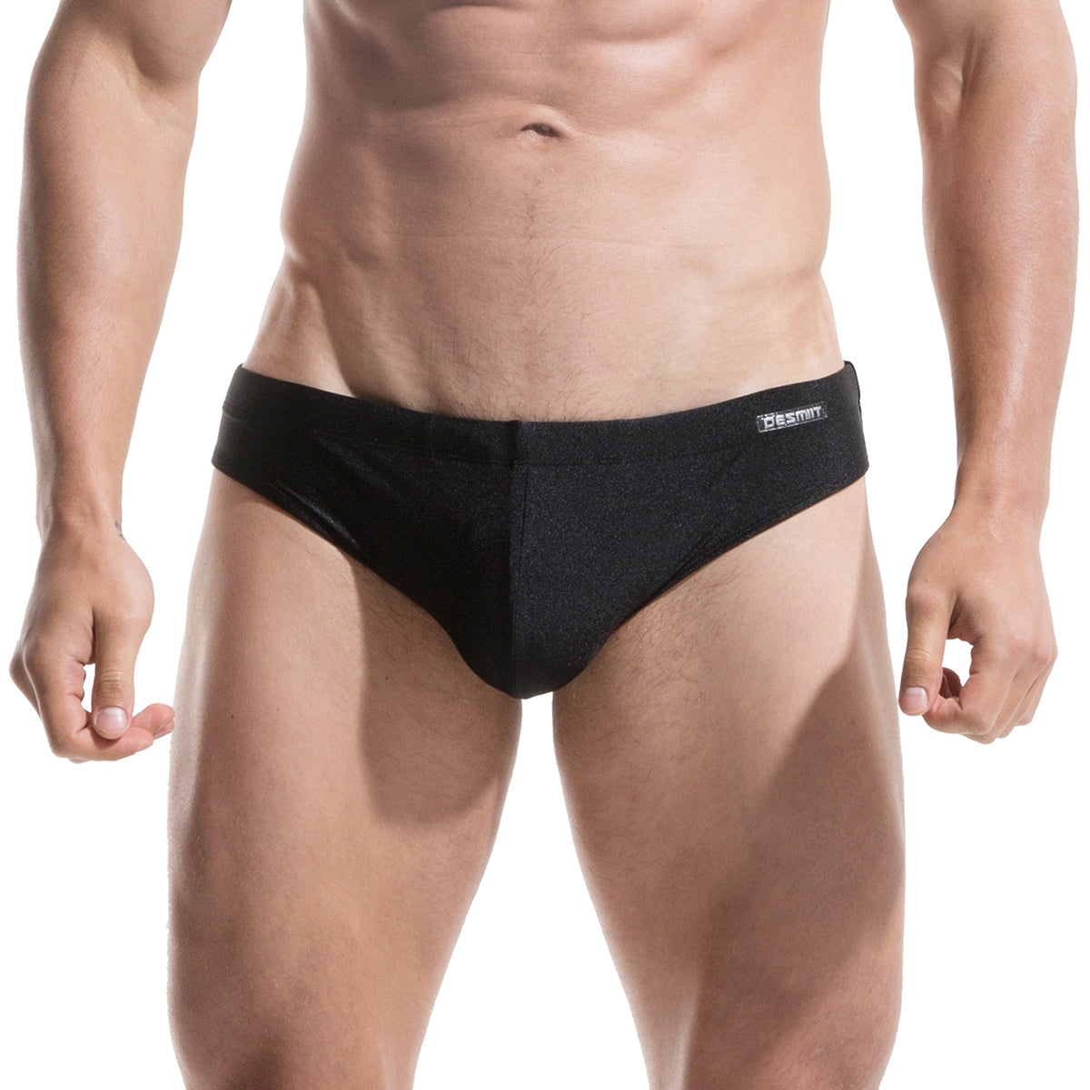 DESMIIIT Men's Triangle swimming briefs sexy convex anti embarrassment big summer Pad Swimwear S320