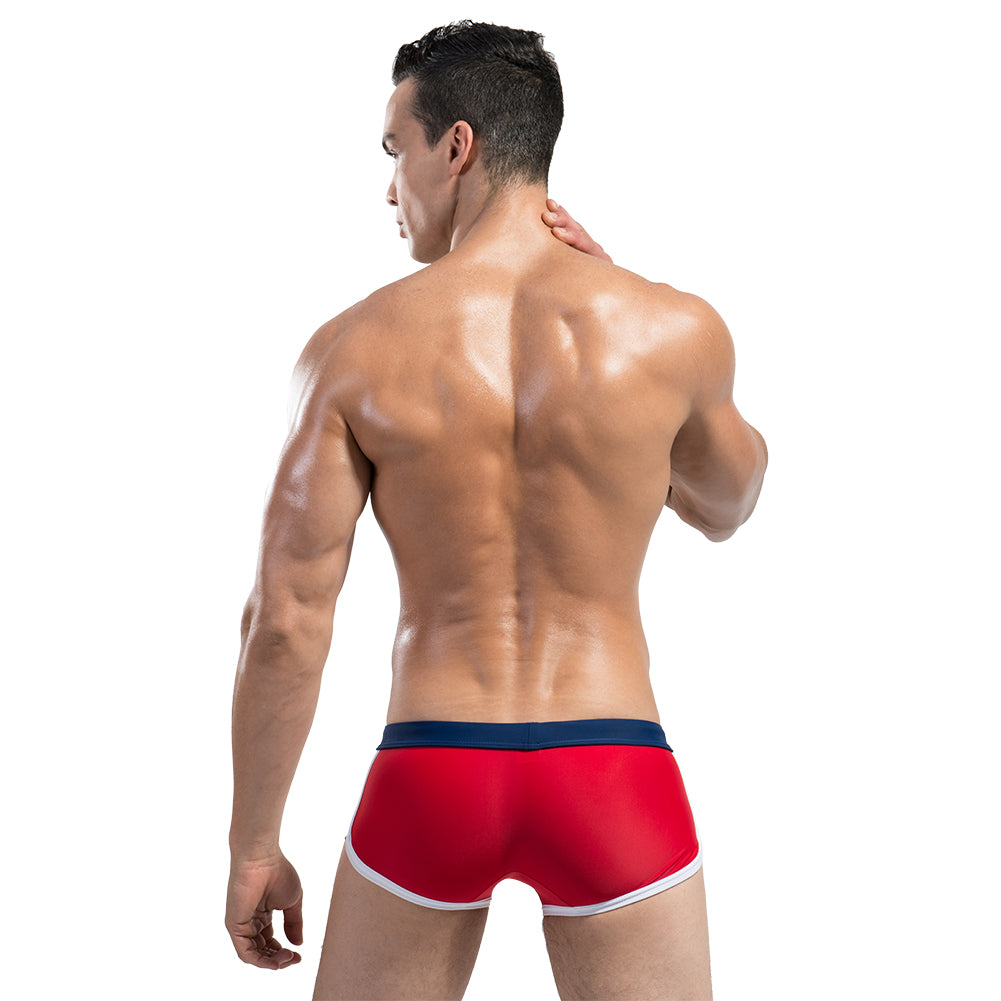 DESMIIT Men's Swimming trunks Low waist fashion swimwear personality hot summer beach DMS05