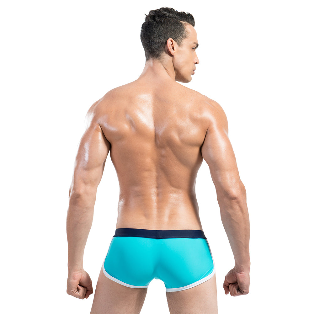 DESMIIT Men's Swimming trunks Low waist fashion swimwear personality hot summer beach DMS05