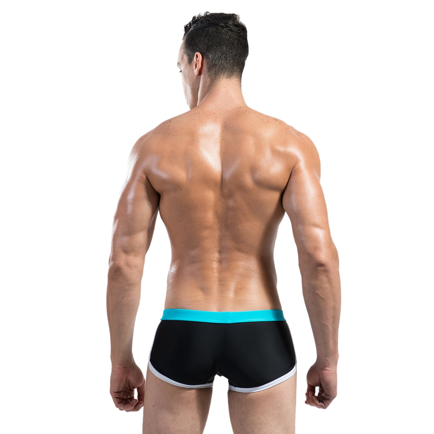 DESMIIT Men's Swimming trunks Low waist fashion swimwear personality hot summer beach DMS05