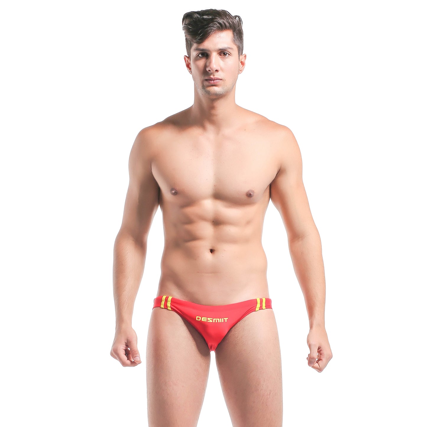 DESMIIT Men's swimming briefs Sexy low waist bikini Tan beach tee Japanese trend Swimwear S312