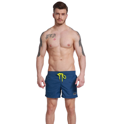 Men's Basic Solid Board Shorts Lightweight Quick-Dry Drawstring Swimwear with Pockets  G301