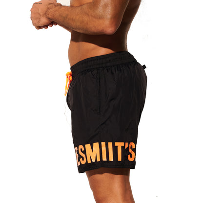 DESMIIT Men's Basic Short‑Fit Printed Swim Board Shorts, Quick‑Dry Breathable Summer Beach Trunks B3559