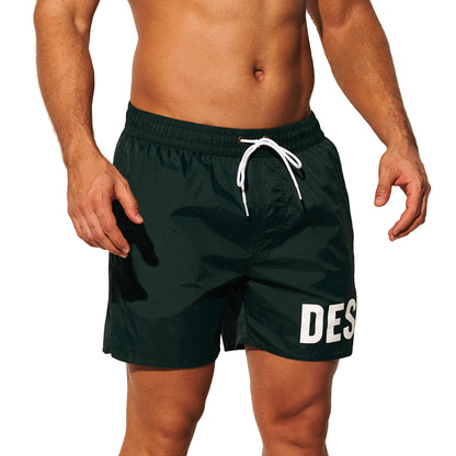 DESMIIT Men's Basic Short‑Fit Printed Swim Board Shorts, Quick‑Dry Breathable Summer Beach Trunks B3559
