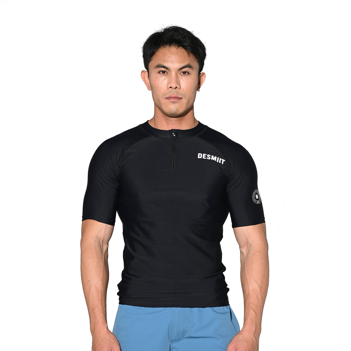 Men's Compression Short Sleeve T-Shirt Sun Protection Base Layer for Running Hiking and Workout  T3506