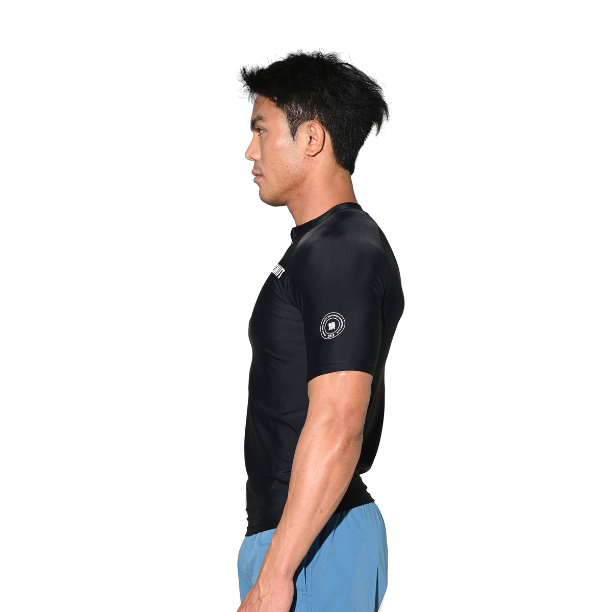 Men's Compression Short Sleeve T-Shirt Sun Protection Base Layer for Running Hiking and Workout  T3506