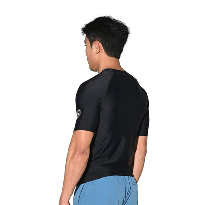 Men's Compression Short Sleeve T-Shirt Sun Protection Base Layer for Running Hiking and Workout  T3506