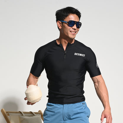 Men's Compression Short Sleeve T-Shirt Sun Protection Base Layer for Running Hiking and Workout  T3506