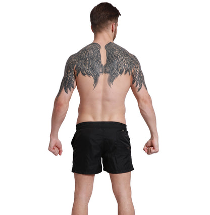 Men's Basic Solid Board Shorts Lightweight Quick-Dry Drawstring Swimwear with Pockets  G301