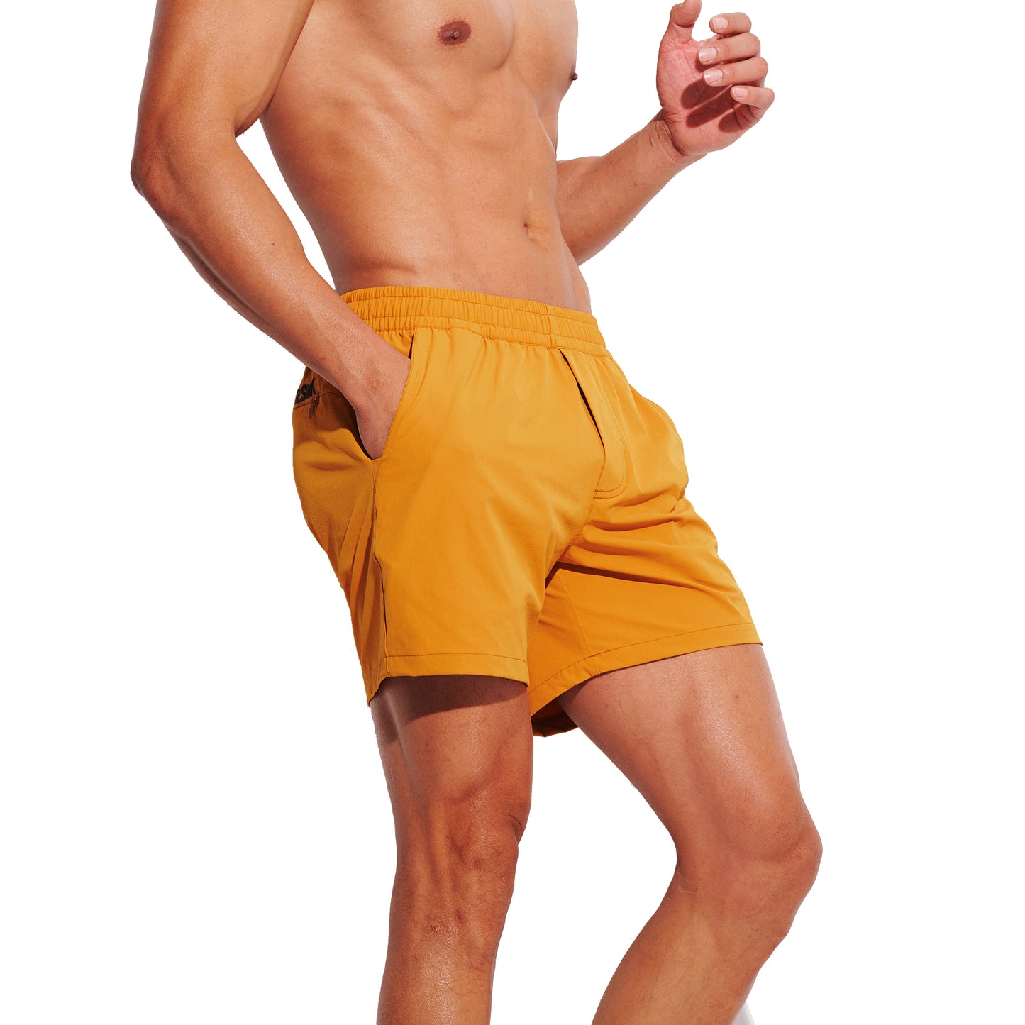 DESMIIT Men's Quick-dry 4‑Way Stretch 2026 Feather‑Light Multi‑Functional for Daily Wear Gym Beach Aerobics B4687