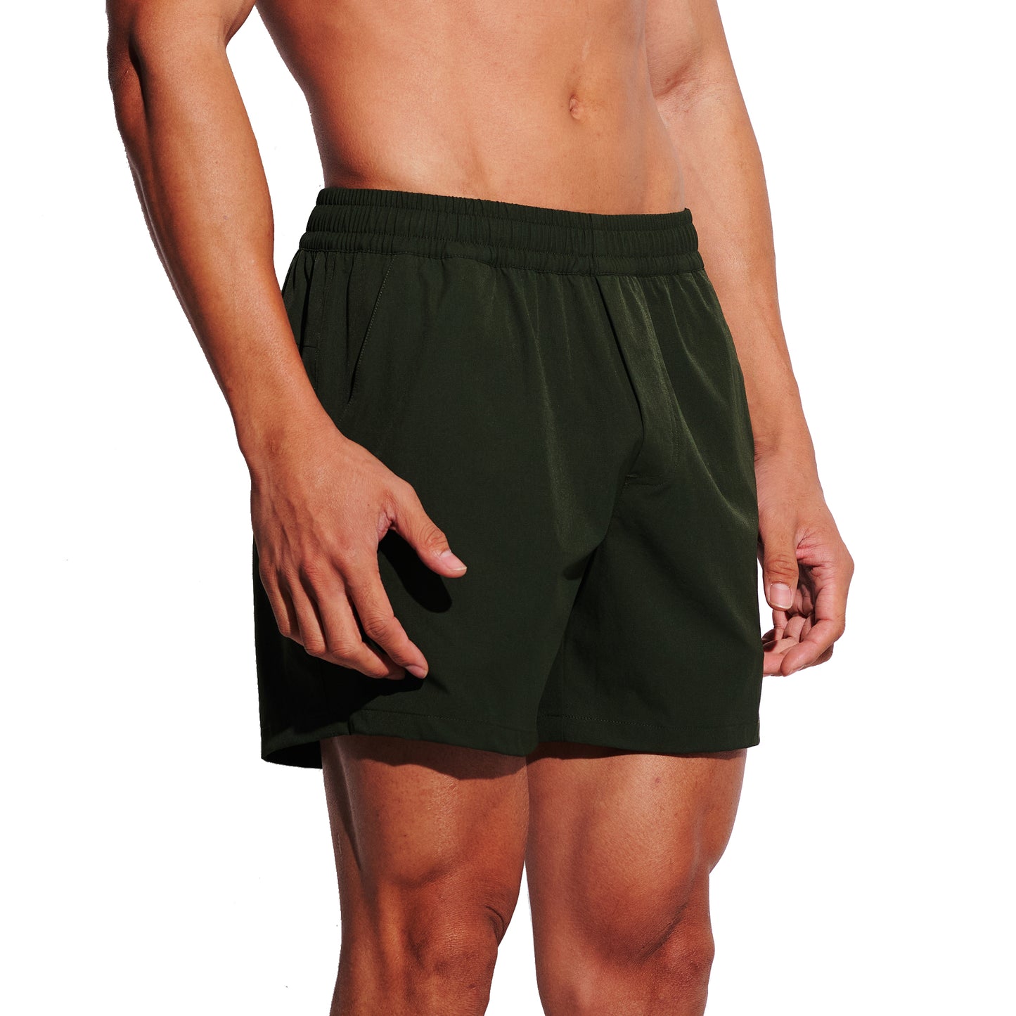 DESMIIT Men's Quick-dry 4‑Way Stretch 2026 Feather‑Light Multi‑Functional for Daily Wear Gym Beach Aerobics B4687