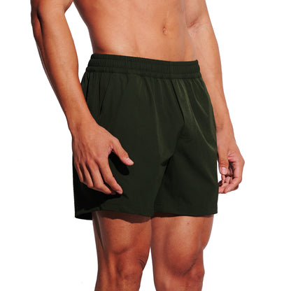 DESMIIT Men's Quick-dry 4‑Way Stretch 2026 Feather‑Light Multi‑Functional for Daily Wear Gym Beach Aerobics B4687