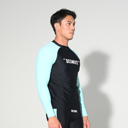 Men's Compression Long Sleeve T-Shirt Sun Protection Base Layer for Running Hiking and Workout  T5507