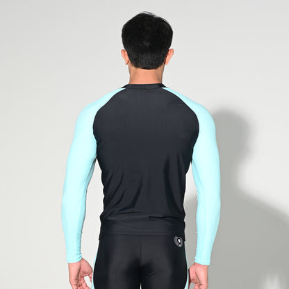 Men's Compression Long Sleeve T-Shirt Sun Protection Base Layer for Running Hiking and Workout  T5507