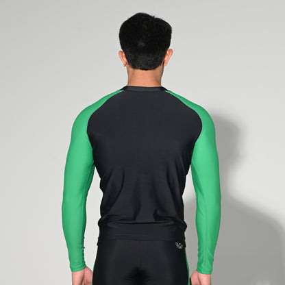 Men's Compression Long Sleeve T-Shirt Sun Protection Base Layer for Running Hiking and Workout  T5507