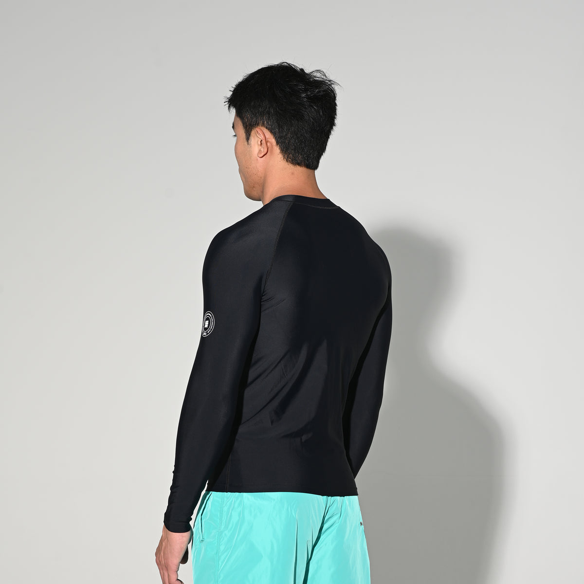 Men's Zip-Up Compression Long Sleeve T-Shirt, Sun Protection Base Layer for Running Hiking Workout  5509