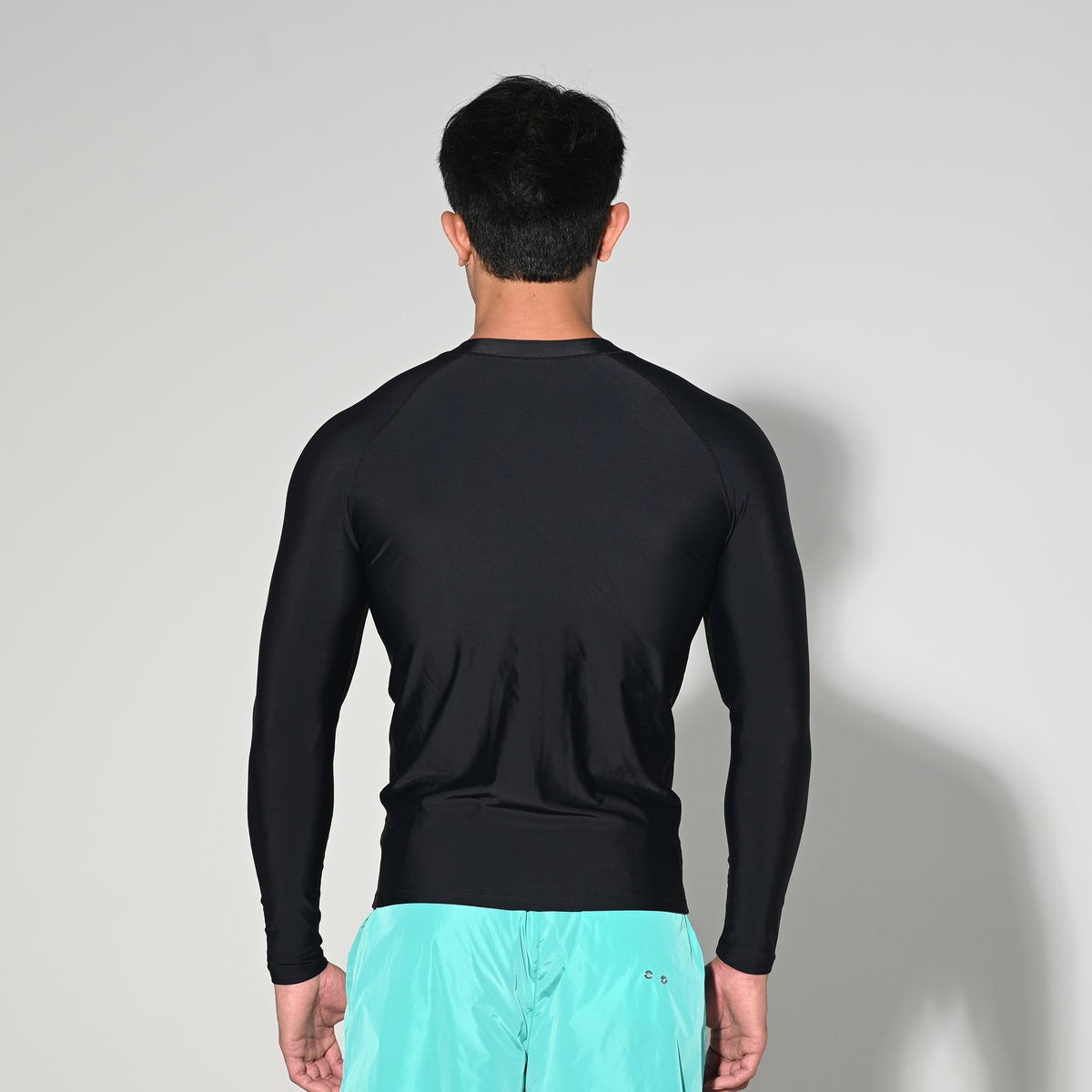 Men's Zip-Up Compression Long Sleeve T-Shirt, Sun Protection Base Layer for Running Hiking Workout  5509